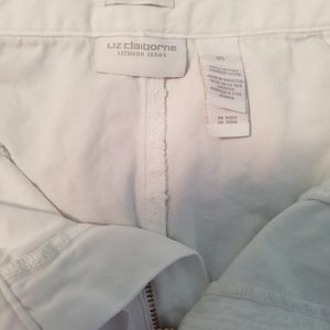 Liz Claiborne size 16 white 100% cotton capris